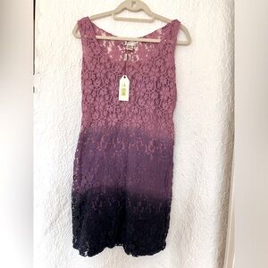 MSSP ombre lace dress medium NWT